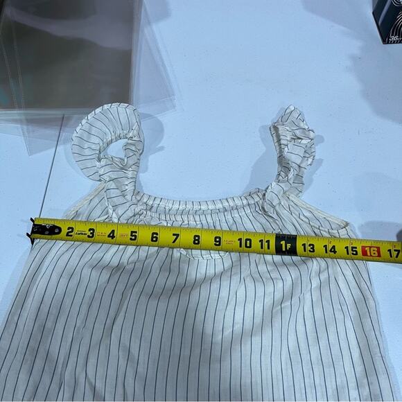 Reformation Stripe Lightweight Tank Top Ruffle Sleeve - Picture 6 of 6